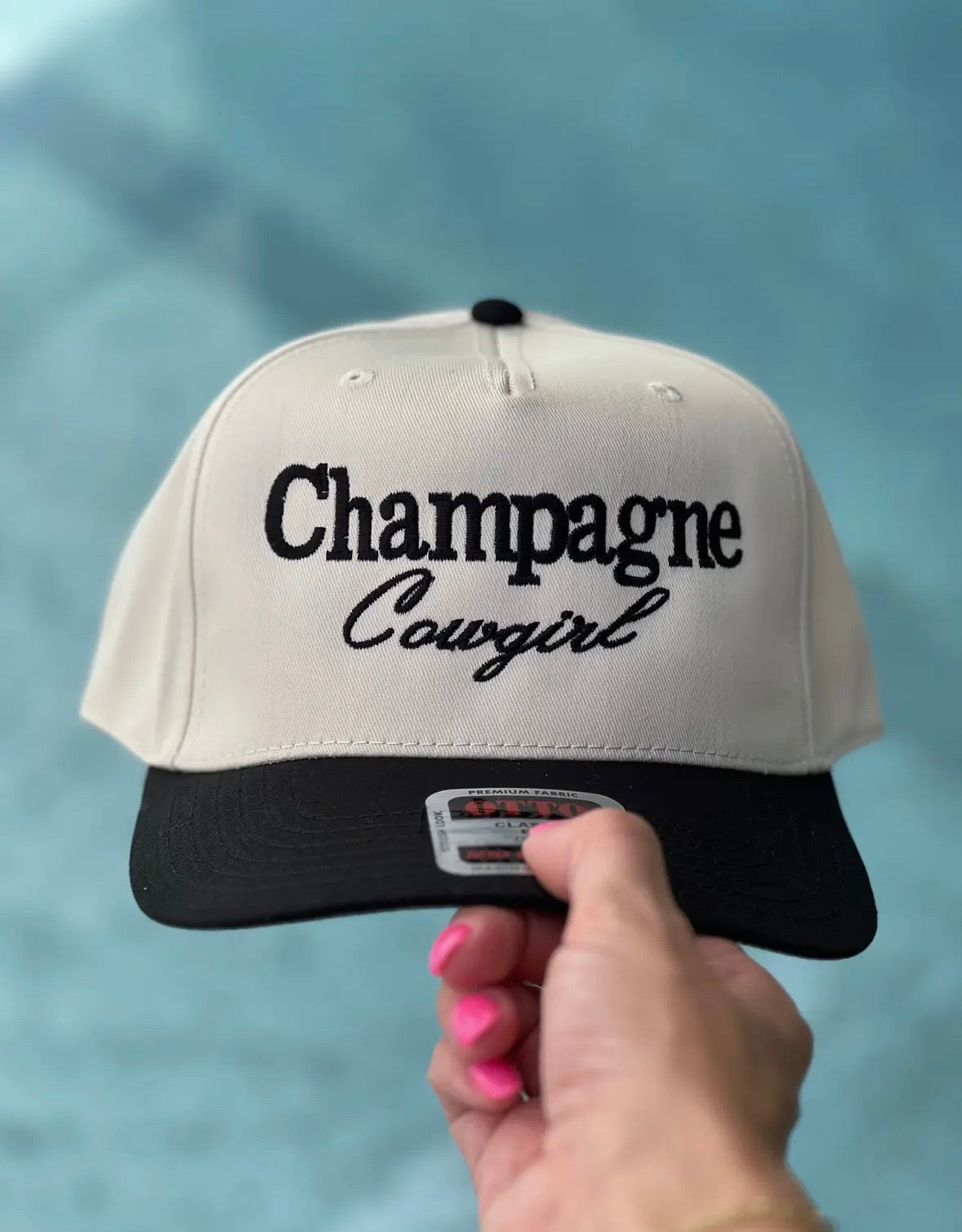 Champagne cowgirl adjustable hat